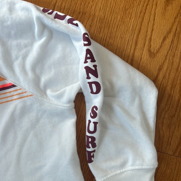 Billabong vintage striped cropped hoodie small - Picture 2 of 3